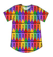 Load image into Gallery viewer, Colourful Crayons Kids' Relaxed Tee