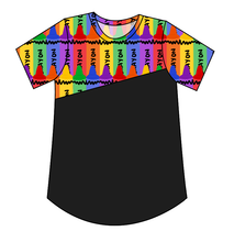 Load image into Gallery viewer, Colourful Crayons Kids' Relaxed Tee