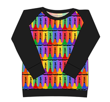 Load image into Gallery viewer, Colourful Crayons Ladies' Classic Crewneck