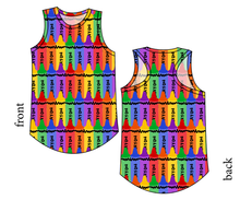 Load image into Gallery viewer, Colourful Crayons Ladies' Summer Tank