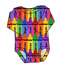 Load image into Gallery viewer, Colourful Crayons Lap Neck Bodysuit