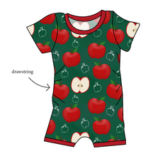 Load image into Gallery viewer, A is for Apple Grow With Me Pants And Shorts Romper