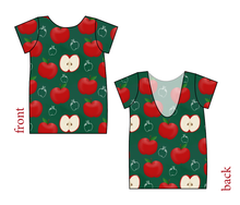 Load image into Gallery viewer, A is for Apple Low Back Ballerina Tee