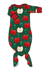 Load image into Gallery viewer, A is for Apple Newborn Knotted Gown