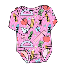 Load image into Gallery viewer, Cupcake School Supplies Lap Neck Bodysuit