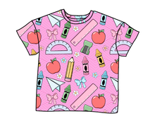 Load image into Gallery viewer, Cupcake School Supplies Oversized Tee