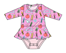 Load image into Gallery viewer, Cupcake School Supplies Peplum Top