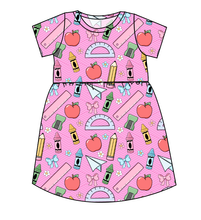 Load image into Gallery viewer, Cupcake School Supplies Play Dress