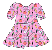 Load image into Gallery viewer, Cupcake School Supplies Prairie Dress