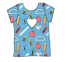Load image into Gallery viewer, Rad School Supplies Cambria Heart Back Tee