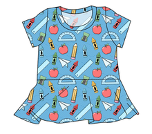 Load image into Gallery viewer, Rad School Supplies Ladies' Peplum Top
