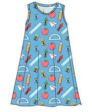 Load image into Gallery viewer, Rad School Supplies Ladies' Swing Dress