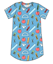 Load image into Gallery viewer, Rad School Supplies Ladies' T-Shirt Dress