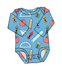 Load image into Gallery viewer, Rad School Supplies Lap Neck Bodysuit
