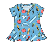 Load image into Gallery viewer, Rad School Supplies Peplum Top