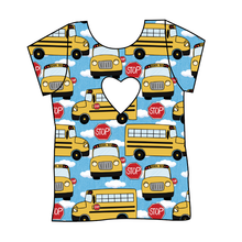 Load image into Gallery viewer, Wheels on the Bus Cambria Heart Back Tee