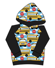 Load image into Gallery viewer, Wheels on the Bus Classic Hoodie (or Crewneck)