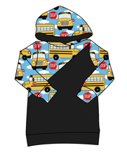 Load image into Gallery viewer, Wheels on the Bus Classic Hoodie (or Crewneck)