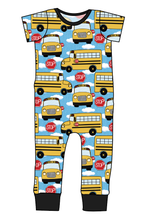 Load image into Gallery viewer, Wheels on the Bus Emmett Pants And Shorts T-Shirt Romper