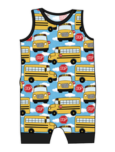 Load image into Gallery viewer, Wheels on the Bus Emmett Pants And Shorts T-Shirt Romper