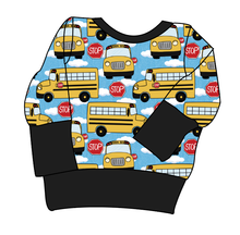 Load image into Gallery viewer, Wheels on the Bus Grow With Me Hoodie (or Crewneck)