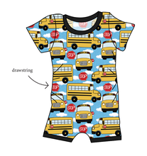 Load image into Gallery viewer, Wheels on the Bus Grow With Me Pants And Shorts Romper