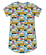 Load image into Gallery viewer, Wheels on the Bus Ladies' T-Shirt Dress