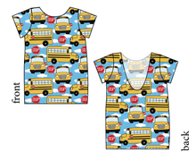 Load image into Gallery viewer, Wheels on the Bus Low Back Ballerina Tee