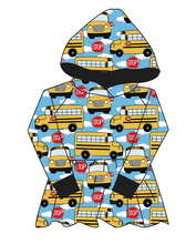 Load image into Gallery viewer, Wheels on the Bus Peplum Hoodie (or Crewneck)