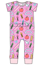 Load image into Gallery viewer, Cupcake School Supplies Bennett Pants and Shorts Length T-Shirt Romper