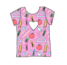 Load image into Gallery viewer, Cupcake School Supplies Cambria Heart Back Tee