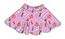 Load image into Gallery viewer, Cupcake School Supplies Circle Skirt
