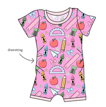 Load image into Gallery viewer, Cupcake School Supplies Grow With Me Pants And Shorts Romper