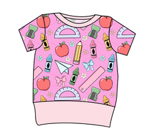 Load image into Gallery viewer, Cupcake School Supplies Grow With Me Tee