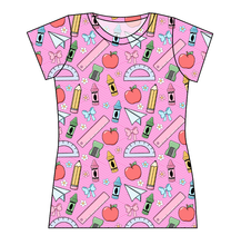 Load image into Gallery viewer, Cupcake School Supplies Ladies' Basic Tee