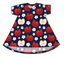 Load image into Gallery viewer, Apple Blossoms Basic T-Shirt Dress