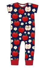 Load image into Gallery viewer, Apple Blossoms Bennett Pants and Shorts Length T-Shirt Romper