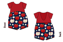 Load image into Gallery viewer, Apple Blossoms Low Back Romper and Bubble Romper