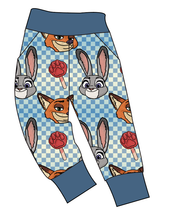 Load image into Gallery viewer, Zoo Friends Check Basic Joggers And Jogger Shorts