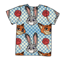 Load image into Gallery viewer, Zoo Friends Check Basic Tee and Tank