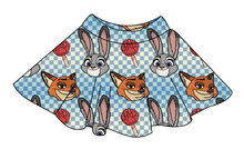 Load image into Gallery viewer, Zoo Friends Check Circle Skirt