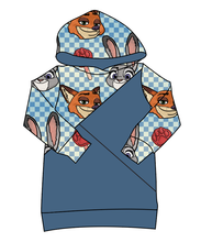 Load image into Gallery viewer, Zoo Friends Check Classic Hoodie (or Crewneck)