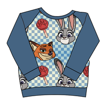 Load image into Gallery viewer, Zoo Friends Check Classic Hoodie (or Crewneck)