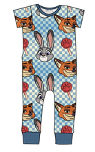 Load image into Gallery viewer, Zoo Friends Check Emmett Pants And Shorts T-Shirt Romper