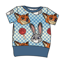 Load image into Gallery viewer, Zoo Friends Check Grow With Me Tee