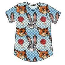 Load image into Gallery viewer, Zoo Friends Check Ladies' Relaxed Tee