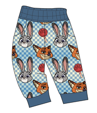 Load image into Gallery viewer, Zoo Friends Check Ladies' Joggers and Jogger Shorts