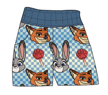 Load image into Gallery viewer, Zoo Friends Check Ladies' Joggers and Jogger Shorts