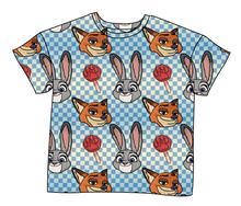 Load image into Gallery viewer, Zoo Friends Check Ladies' Oversized Tee