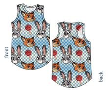 Load image into Gallery viewer, Zoo Friends Check Ladies' Summer Tank